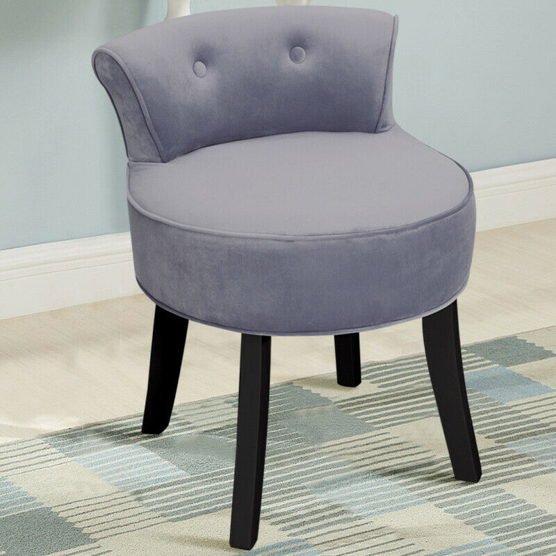 Velvet Dressing Table Chair Vanity Stool Piano Stools Dining Chairs Bedroom Room