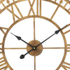 60cm Big Roman Numerals Giant Open Face Metal Large Outdoor Garden Wall Clock