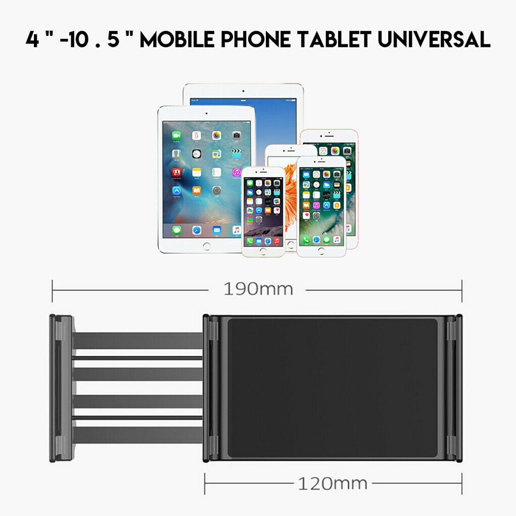Floor Stand Height-Adjustable Gooseneck for 5-10.6 Inch Tablets iPad Large Base