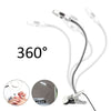 Desk Table Top 8x Magnifier Lamp Eyelash Beauty Nail Salon Tattoo White