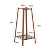 Bamboo 2/3/4 Tier Tall Plant Stand Pot Holder Garden Flower Rack Display Vintage