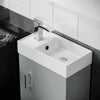 Cloakroom Bathroom 400 Light Grey Basin Sink Vanity Unit Floor Standing |Nanuya