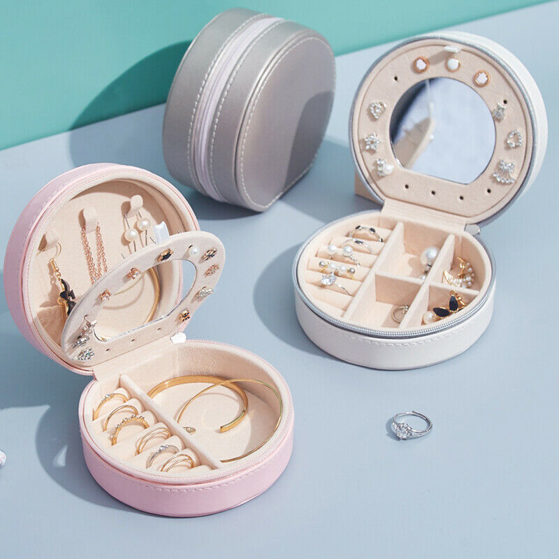 Portable Travel Jewelry Box Storage Jewellery Ring Organizer Case Mini
