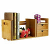 Desktop Bookshelf Extendable Display Shelf Rack Bookcase Office Desk Organizer