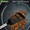 5 Pcs Kitchen Nylon Cooking Utensils Set Non-stick Turner Black