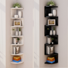 3/5 Tier Floating Wall Shelves Corner Shelf Storage Wood Display Bookcase Decor