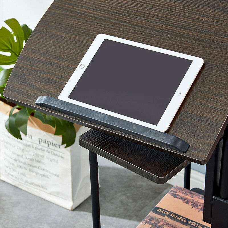 3 Tier Shelves Adjustable Sofa Bedside Table Laptop Stand PC Desk Living Room