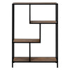 3-Tier Industrial Floor Standing Bookcase, Storage Rack in Living Room
