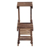 3 Tiers Wood Flower Pot Plant Stand Ladder Shelf Display Rack Indoor Outdoor UK