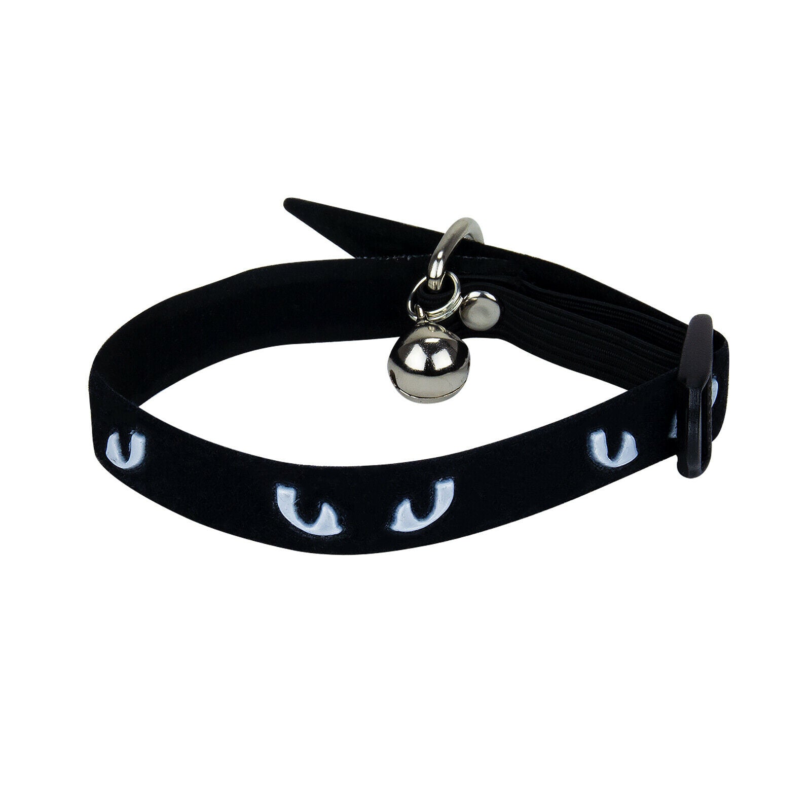 3 X Cat Collar Adjustable Reflective Hi Vis Bright Eye & Jingle Bell Pet Kitten