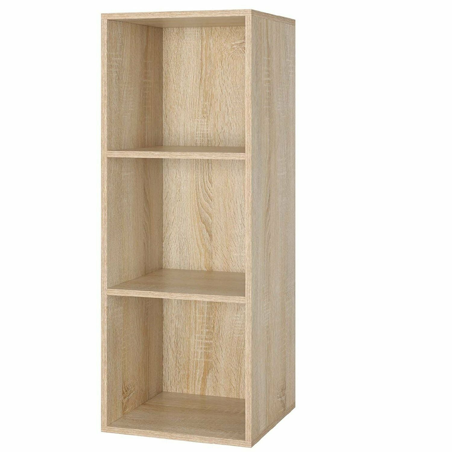 3/4Tier Wooden Bookcase Shelving Display Cube Organizer Shelf Home Storage Unit