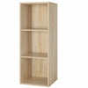 3/4Tier Wooden Bookcase Shelving Display Cube Organizer Shelf Home Storage Unit
