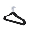 100× Strong Non Slip Velvet Flocked Clothes Hangers Curved Dresses Coat Hanging