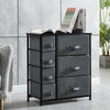 Dark Grey Fabric Cabinet Chest of Drawers Bedside Table Storage 2/3/4/5/7 Drawer