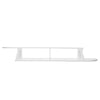 Carved 2 Tier Floating Wall Shelves for TV CD DVD Bookcase Storage Unit