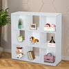 3-Tier Bookshelf Storage Cabinet Bookcase 9 Cubes Particle Board Home Office