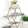 3 Tier Diamond Floating Shelf Wall Mounted Storage Shelving Display Storage Rack