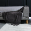 Chunky Knitted Thick Soft Blankets Hand Yarn Bulky Knit Throw Sofa Bed Blanket