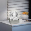 Dimmable Touch Table Light Glass Ice Cube Bedside Study Office Dimmer Lamp