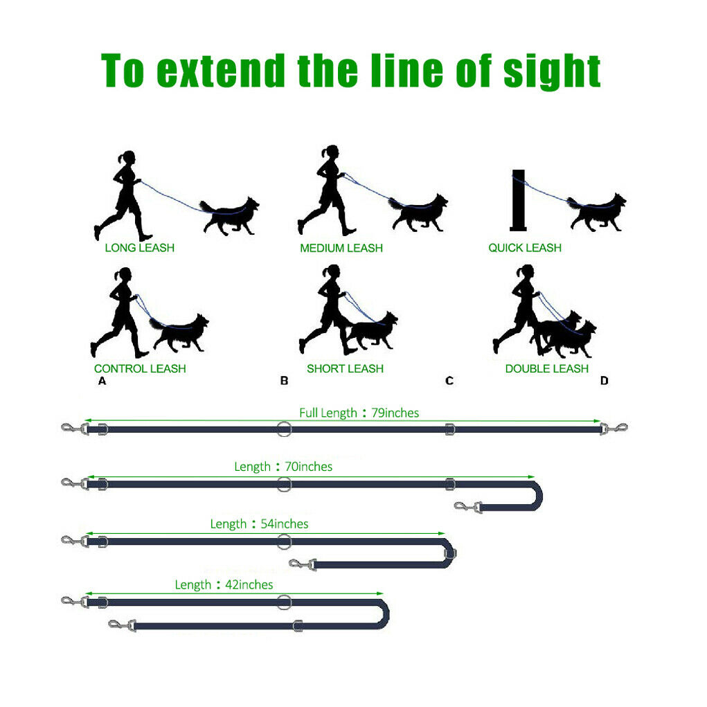 2m Two Way Dog Lead/Leash Splitter Strong Nylon Rope Twin/Double Walk Webbing UK