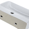 Compact classic Cloakroom Basin square ceramic small wall hanging Bathroom Sinks