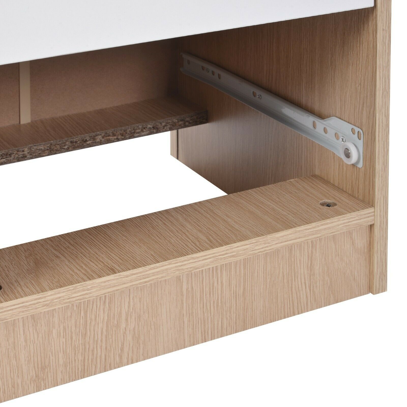 Bedside Table Storage Cabinet Chest of Drawers, 3 Drawers For Bedroom