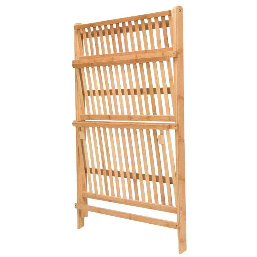 3 Tier Flower Plant Pot Shelf Stand Display Ladder Garden Rack Step Style Wooden