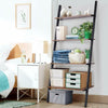 Industrial Ladder Shelving Unit 4 Tier Display Stand Bookshelf Wall Storage Rack