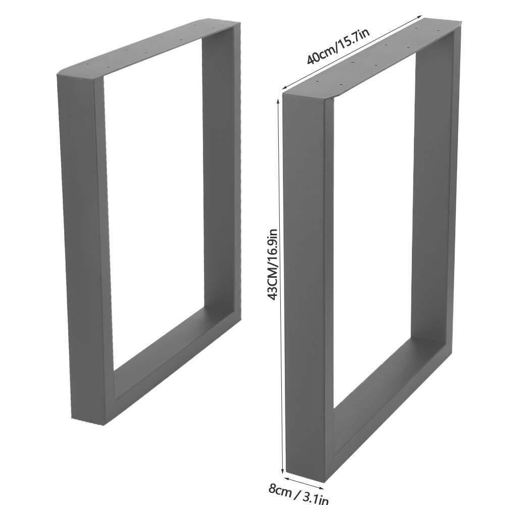 2x Table Legs Industrial Metal Steel for Bench/Coffee Table/Side Table Support