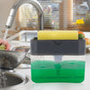 Kitchen 2 In 1 Pump Soap Dispenser Holder Sink Sponge Caddy Countertop Rack UK