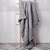 Chunky Knit Throw Hand Knitted Thick Blanket Soft Sofa Bed Wooly Cable Blanket