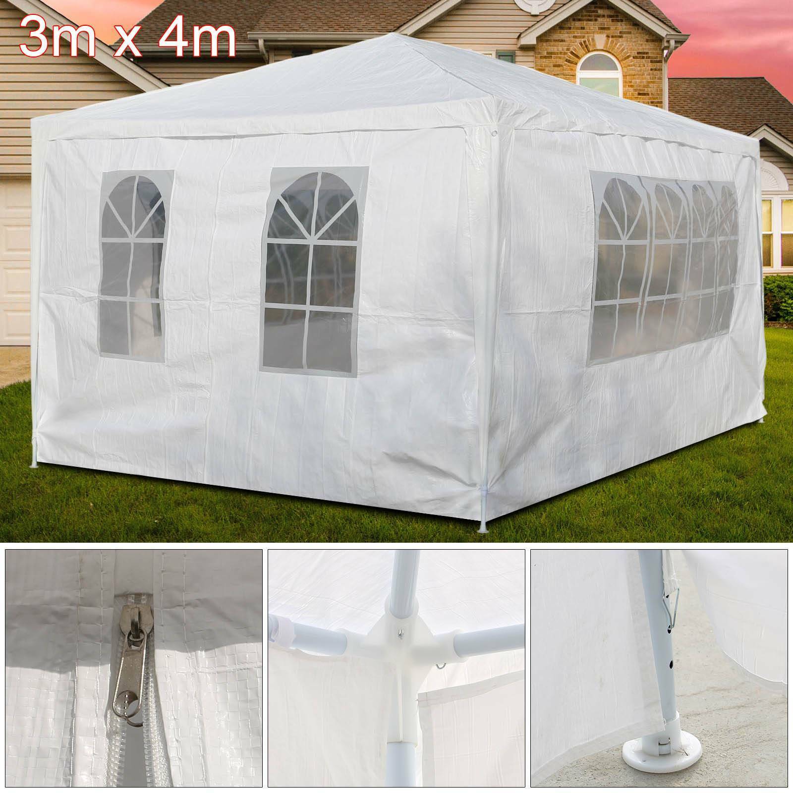 Modern Marquee Canopy Waterproof Garden Wedding Party Tent Sides 3Mx4M UK