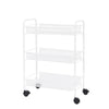 3/4 Tier Rolling Cart Kitchen Bathroom Storage Trolley Rack Metal Mesh Shelf