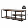 Industrial TV Stand Cabinet w/ Storage&2 Shelves Metal Frame Living Room