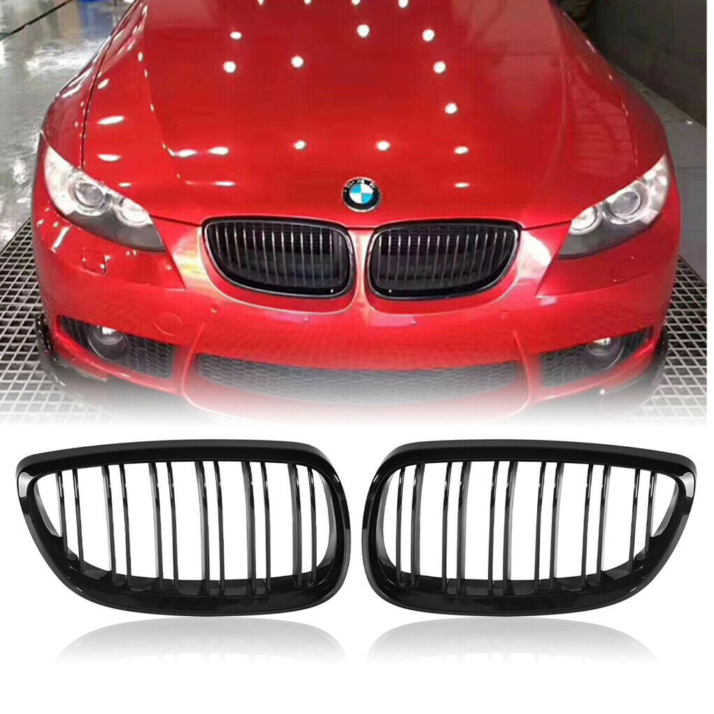 Car Front Bumper Grille Front Kidney Grill for BMW E92 2006-2009 3 Series Gloss