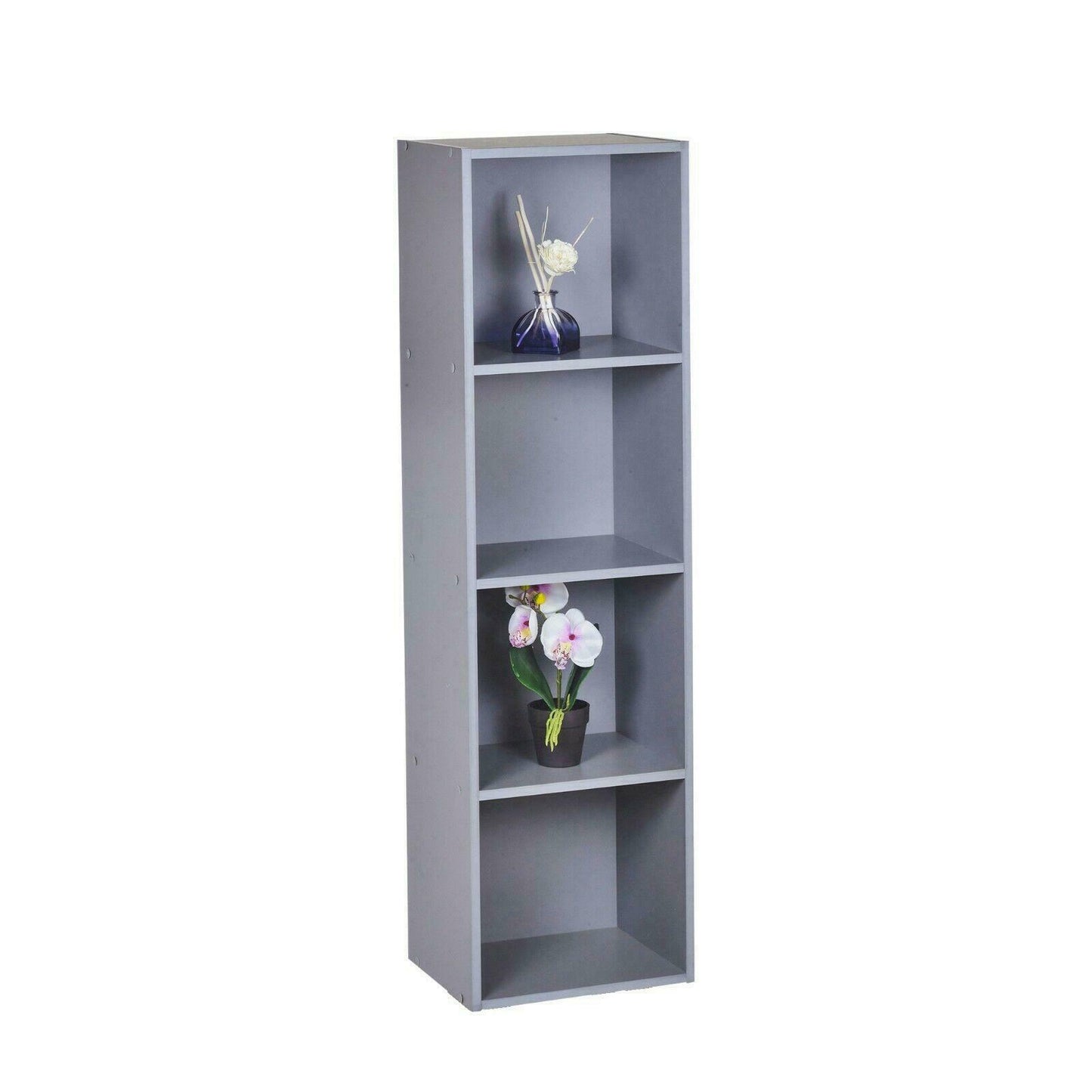 1, 2, 3, 4 Tier Wooden Bookcase Shelving Display Shelves Storage Unit Wood Shelf