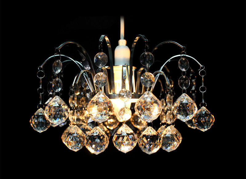 Modern Chandelier Acrylic Crystal Light Shades Beaded Droplet Ceiling Pendant