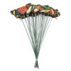 50Pcs Butterfly Garden Metal Stake Patio Lawn Yard Wedding Outdoor Village Deco