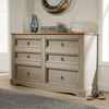 Grey Corona Pine Bedroom Furniture Wardrobe Chest of Drawers Ottoman Bedside
