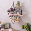 3 Tier Diamond Floating Shelf Wall Mounted Storage Shelving Display Storage Rack
