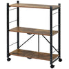Kitchen Storage Trolley Cart Rolling Drawer Cupboard Shelves With Locking Wheels