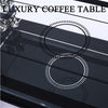 Lux Coffee Tables BlackWith Shelf Rectangle Modern Contemporary For Living Room