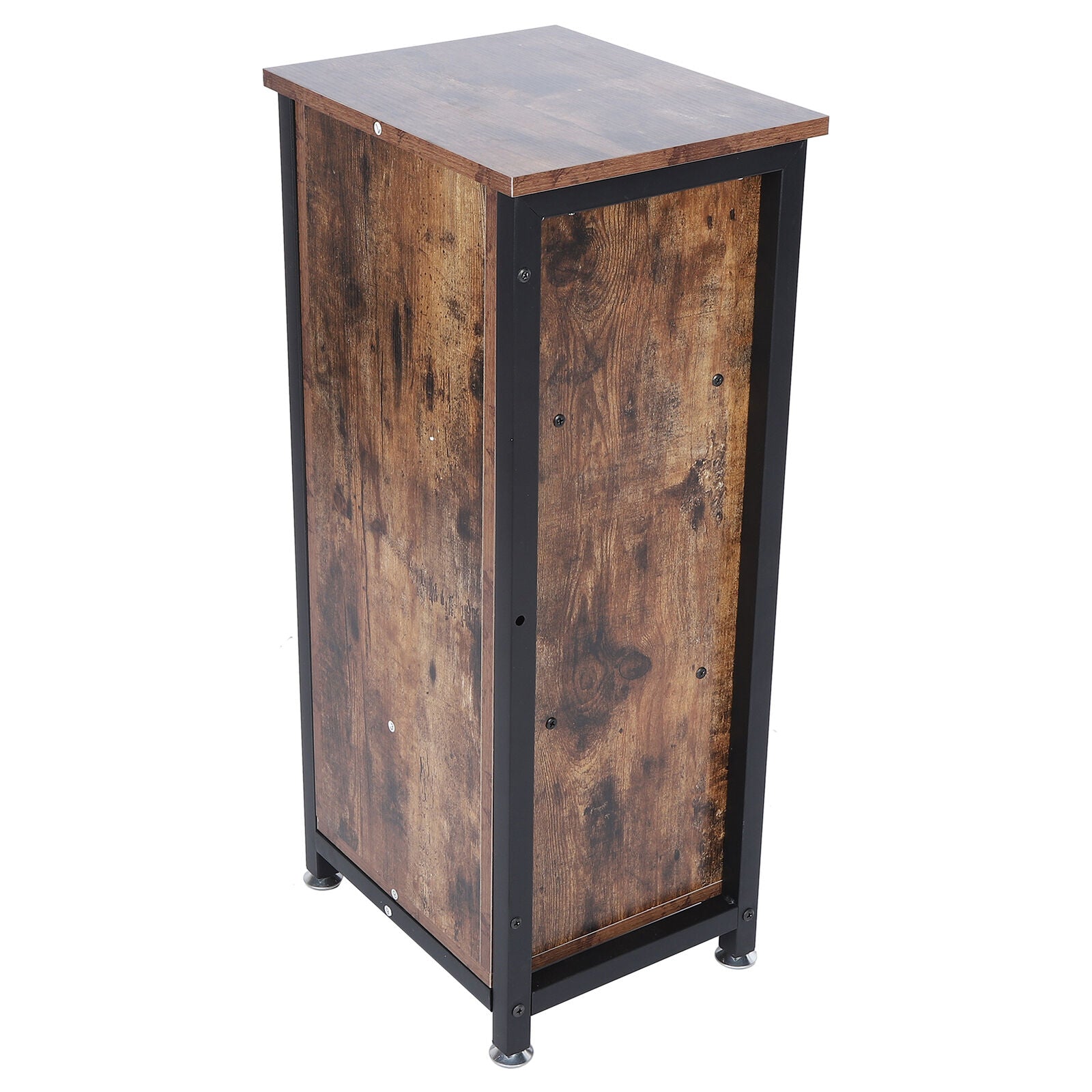 Industrial Bedside Table Cabinet Cupboard Nightstand Floor Freestanding w/ Door