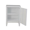 1 Pair Vintage Industrial Bedside Tables Retro Locker Side Cabinets White