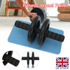 Ab Abdominal Exercise Fitness Gym Strength Training Roller Wheel W Knee Pad Mat