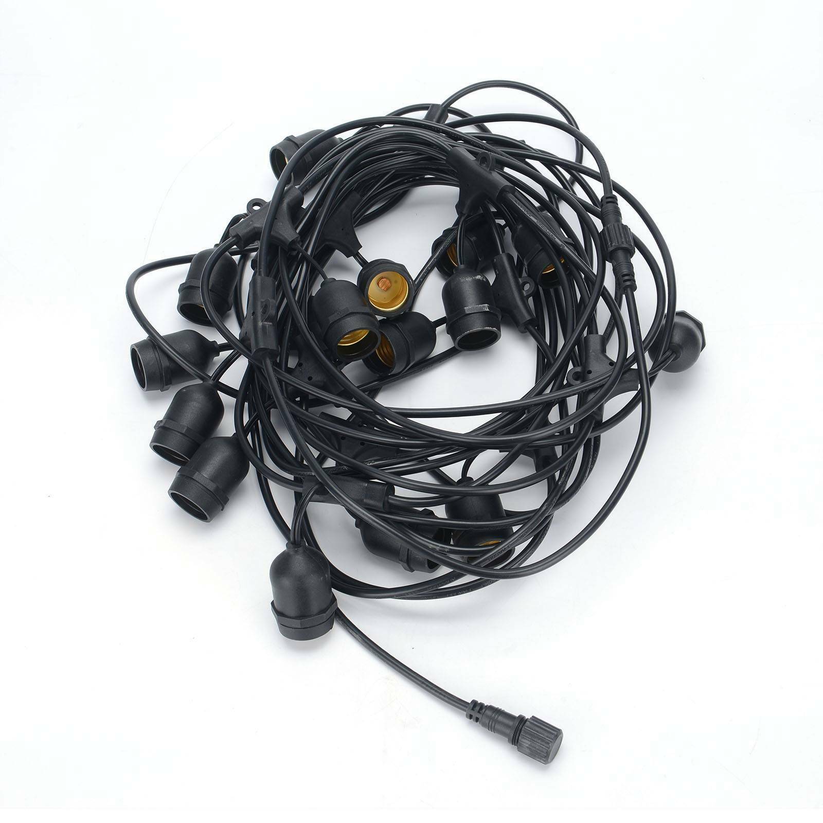 49 Ft Festoon Light Outdoor Lighting Garden String Main Heavy Duty Rustic Edison
