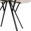 Round Dining Table 110cm Wooden Top With Metal Legs Kitchen Dining Room Table