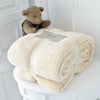 SOFT TEDDY BEAR FLEECE THROW CUDDLY SOFA BLANKET BEDSPREAD IN SINGLE DOUBLE KING