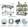 3/4/5/6Tier Wire Metal Shelving Flower Shelf Plant Display Rack Planter Pot Rack