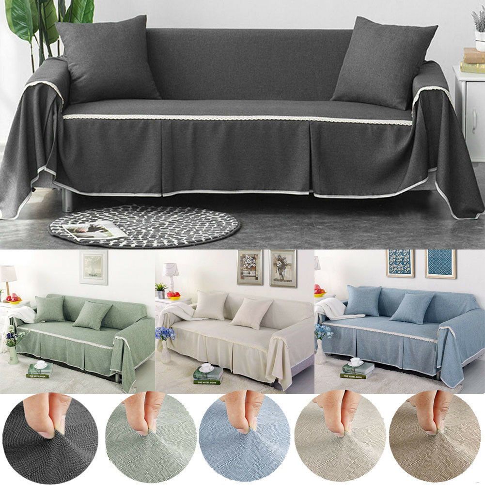 Couch Sofa Cover Quilted Slipcover Throw Couch Pet Dog Protector Dust Resistant